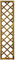 FRANKYSTAR Panneau brise-vue grillé bois pin imprégné - 40 x 180 cm