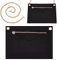 WADORN 1 Set Geldbörsen-Organizer-Einsatz-Umrüstsatz Mit Goldkette, Filz-Handtaschen-Organizer-Einsatz, Mini-Umschlagtasche, Konvertierungszubehör Für Kirigami Pochette, Schwarz