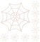 GANAZONO 10st Halloween-Spinnennetz-zubehör Spinnennetz Aus Kunststoff Halloween-Szene Requisiten Spinnennetzdekor Aus Kunststoff Spinnennetz-Dekoration Weiß Lieferungen Plastik Vielfalt