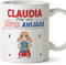 MUGFFINS Tazas Personalizadas para AHIJADA - En Español - ¡Eres Súper! - 11 oz / 330 ml - Regalo personalizable original y divertido