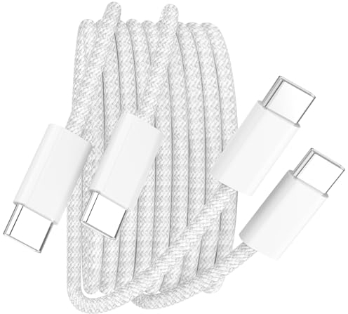USB C Kabel【2Stück 1.8M】USB C Schnellladekabel 100W USB C auf USB C Kabel PD4.0 Nylon Ladekabel Für iPhone 16/15/15Pro/15Pro Max/iPad Pro/MacBook Pro/Air,SamsungS24,S23,S22,S21,Google Pixel usw