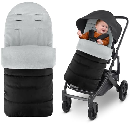 Fußsack Buggy,Winter Fußsack Kinderwagen mit verstellbaren seitlichen Reißverschlüssen,Wasserdichter Warmes Fusssack Kinderwagen Baby,Weicher Baby Wintersack für die meisten Kinderwagen