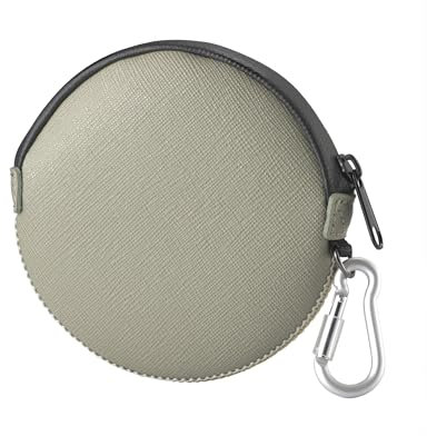 OneJoy Portamonete Rotondo, Mini Portamonete da Viaggio con Cerniera, Elegante e Pratico [Oliva]