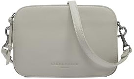 Liebeskind Berlin Umhängetasche Luka – Cross-Body Bag aus Leder mit verstellbaren Schulterriemen – kleine Schultertasche, Fächer mit Reißverschluss – Shoulder Bag, 14.5 x 20.5 x 7 cm,Steel