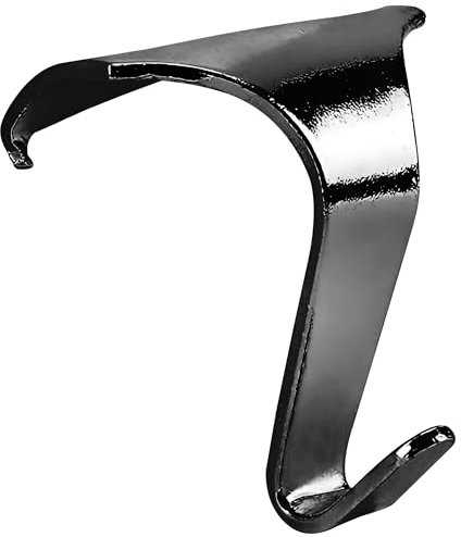 Concept4u 20 x Moulding Hooks Electro Chrome Plated Picture Rail Frames Hangers, Wall Clocks, Keychains, Protect Walls & Home Decor (Pack of 20)