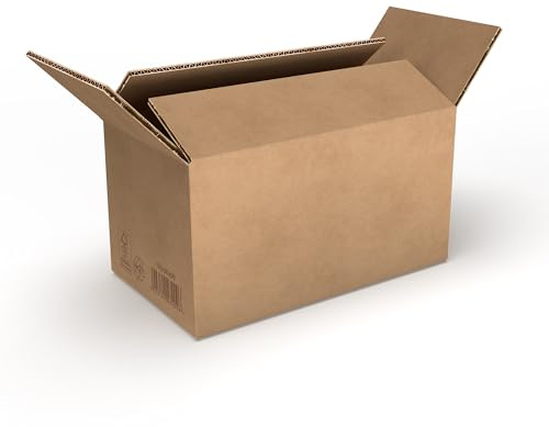 RaKuPack 50 Stück Robuster Faltkarton Versandkarton 150x90x90mm braun | Versandschachtel Innenmaß (15x9x9cm), Warensendung Karton Faltschachtel Paket Kartonage verschiedene Größen, mit Klappen