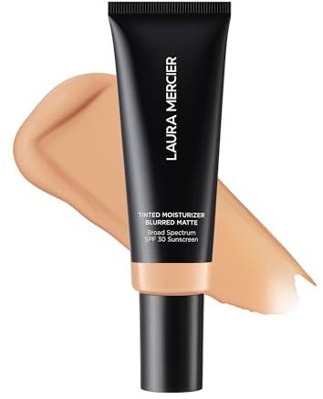 Laura Mercier Tinted Moisturizer Blurred Matte with SPF 30: 24HR+ Shine Control and Blurring, Long Lasting, Sheer to Light, Buildable Coverage, Blurs the Look of Pores, Skin Tint, 2N Maple