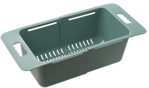 sopra il lavandino colander, cestello scolapasta lavabo, scarico lavatrice – portatile per setacciare la pasta, organizzazione della cucina e stoccaggio per frigoriferi, scaffali, lavandini