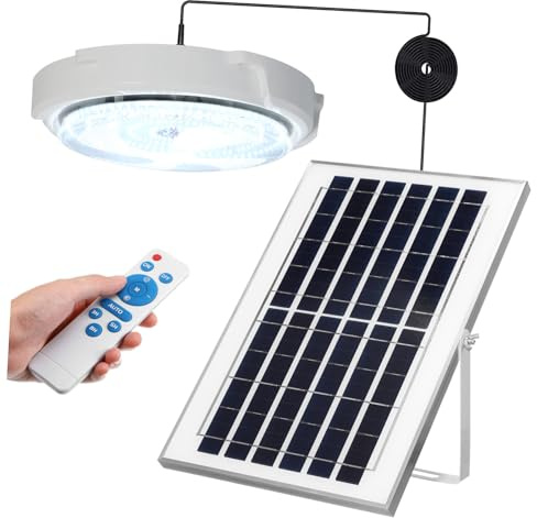 NUOBESTY 200w Lampada Solare Da Led Plafoniera Solare Luce Per Soggiorno Cucina Veranda Illuminazione Economica e Sostenibile