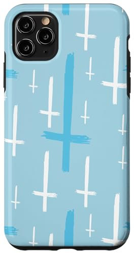 upside down inverted cross pastel blue grunge halloween goth Case for iPhone 11 Pro Max