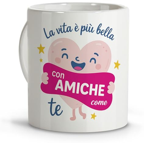 LolaPix Tazza per Amica. Tazze Divertenti. Regalo Donna. Regalo Migliore Amica. Tazze. Tazza 330 ml AMICHE