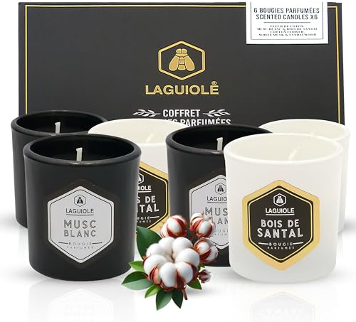 Duftkerzen Set im Glas – 6er Geschenkset für Frauen – Aromatherapie & Scented Candles Gift Set – Entspannende Deko für Weihnachten, Herbst & Zuhause – Kerzen im Glas mit Langem Brennduft
