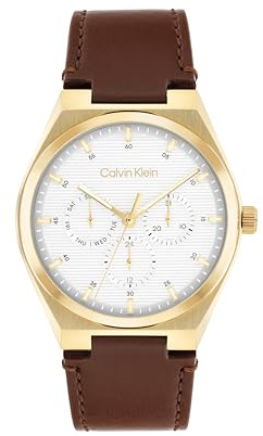 Calvin Klein Multi Zifferblatt Quarz Uhr für Herren Kollektion CK Motion - Erhältlich aus Edelstahl oder Lederarmband