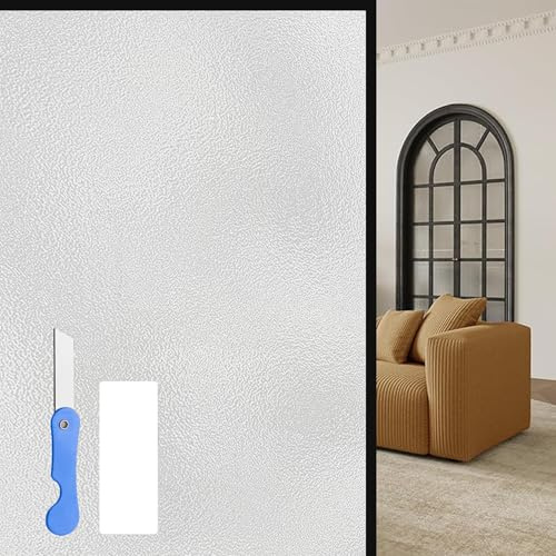 Fensterfolie Milchglasfolie 150 x 160 cm Ohne Klebstoff Milchglasfolie Selbstklebend Fenster Tageslicht Genießen, Sichtschutz Erhalten für Homeoffice, Badezimmer Und Türen, Weiß