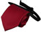 PB Pietro Baldini Krawatte mit Gummizug - Bereits Gebundene Krawatte im Satin Finish - 51 x 7 cm - bordeaux