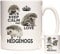 KAZMUGZ Hedgehog Mug, Keep Calm Hedgehog Mug. White Ceramic Mug Printed Both Sides