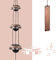 Astarin Temple Wind Chimes for Garden, Red Copper Wind Chimes Outdoor with 3 Bells, Windchimes for outdoor,Feng Shui Garden Wind chimes,Garden Chimes Outdoor for Patio, Porch，and Backyard.