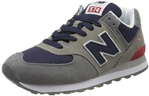 New Balance Herren 574v2 Sneaker, Grau (Grey/Navy Ead), 41.5 EU