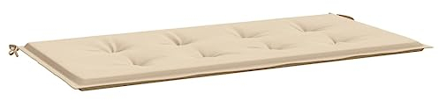 vidaXL Gartenbankauflage, Bankauflage Sitzkissen Outdoor, Polsterauflage Auflage für Gartenbank, Bankpolster Bankkissen, Beige 120x50x4cm Oxford-Gewebe
