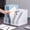 Faltbarer Stehsammler A4,Zusammenklappbarer Zeitschriftenhalter, Aktenmagazinhalter Bücher Ordner Dokumente Buchständer Buchhalter Organizer Bücherregal Schreibtisch für Zuhause Arbeitzimmer Büro