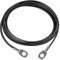 LFJ Cable de Acero para Fitness, Cuerda Gimnasio Alambre Resistente Poleas para Cables Máquina Accesorios Gym en Casa Equipo de Levantamiento de Pesas (1,5m)