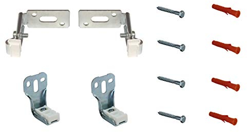 HK Befestigung Heizkörper seitliche Halterung Wand Konsolen Abstand variabel (ohne Entlüfter Set)