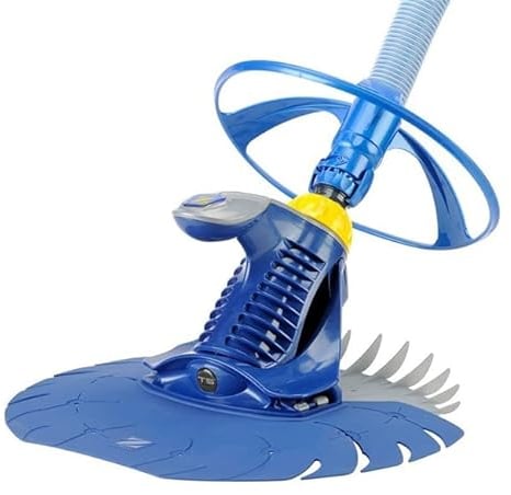 Suinga Robot Nettoyeur de Piscine Hydraulique, Fond et Parois, pour Piscines 12 x 6 m Maximum, Aspiration à Diaphragme, T5 Duo, Bleu