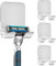 JatilEr Rasierer Halterung Dusche Silber 4 Stk, Rasierhalter Dusche Ohne Bohren, Rasiererhalter Dusche Edelstahl 304, Rasier Halterung Wand Kratzfeste, Rasiererhalter Selbstklebend Glatte Kanten