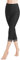Libella Leggings 3/4 Pantalones con Encaje Pantalones Capri de Algodón con Cintura Alta Coloridos Pantalones Fitness Slim Negro M 4166