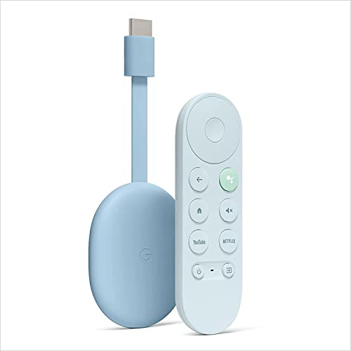 Google TV Chromecast avec Ciel - Vos divertissements en streaming sur votre téléviseur avec commandes vocales - Regardez des films, des séries, la télévision en direct et Netflix jusqu’en 4K HDR