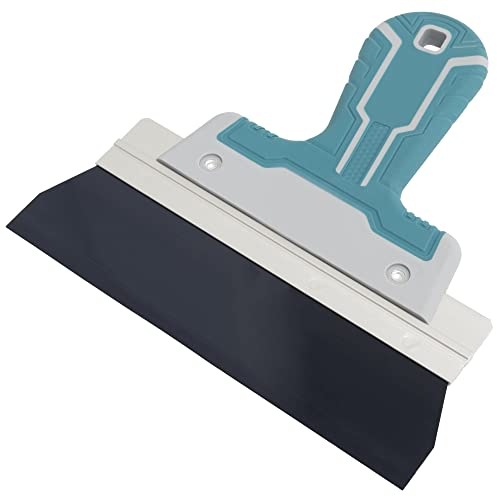 AERZETIX - C64765 - Espátula de alisado/acabado de enlucir 200mm - cuchillo masilla pintura junta placa de yeso - manija en plástico - herramienta yesero plaquista albañilería trabajos construcción