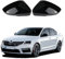 1 Paar Spiegelabdeckungen Ersatz für Skoda Octavia III (Type 5E) Saloon/Combi 2013-2017, Auto Spiegelkappen Außenspiegel Außenspiegelkappe Rückspiegelkappe Ersatz für VW T-ROC 2018-2021