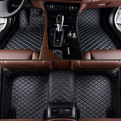 NYMCAR Tapis de Voiture personnalisés (6 Noir Bleu) | Compatible Audi,BMW,Mercedes-Benz,Ford, Hyundai, KIA,Jeep,Nissan,VW,Volvo,Mazda,Mini, Compatible 99% Véhicules