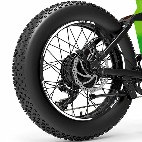 Komplettes Aufkleber-Set für Fatbikes Fatbike MTB 20-26-29 Zoll (20-26-29 Zoll), Rad für Mountainbikes, wählen Sie Farbe Code 2048 (20 Zoll, 010 Weiß)