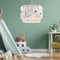 lux.pro Lámpara Colgante Infantil Lurgan Lámpara de Techo para Niños con Motivo de Árboles para Dormitorio 1xE27 Pantalla Doble de Tela 70 x Ø 30 cm Blanco