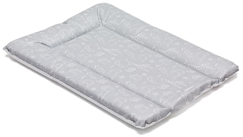 Fillikid Wickelauflage Softy Exclusiv 50x70 cm/weiche Wickelunterlage, Dicke 6 cm/Baby Wickeltischauflage Folie beschichtet/Auflage für Wickeltisch ab 0 Monate/Wickelauflage abwaschbar