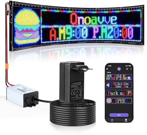 Segno programmabile del LED di doppia fila, 79 x 20 cm esposizione principale luminosa flessibile di pubblicità, segno luminoso di scorrimento di 24V/2A Digital per l'hotel del bar del deposito