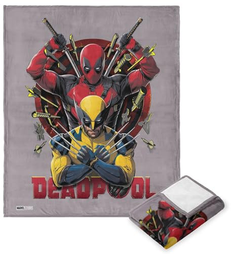 Northwest Deadpool Silk Touch Überwurfdecke, 127 x 152,4 cm, Dead Serious
