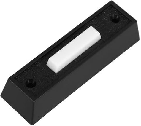 jojofuny Vintage Doorbell Button Panel Easy Install Push Button Chime for Home Decorative Wall-mounted Plastic Doorbell Replacement for European Style