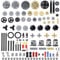 Technic Pièces pour Lego 116 Pièces Boîte de Vitesses Pièces d'engrenage et d’essieux DIY Technic Véhicule Pièces Compatible avec Les Marques Grand Public sur Le Marché