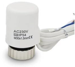 Thermoelectric Actuator for Underfloor Heating, AC230V Normally Closed Actuator, M30x1.5mm Heating Manifold Floor Electric Thermal Actuator for Beulco Cronatherm Kamo Purmo Watts Rehau Wärmer System