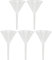 sourcing map Entonnoir de filtre en plastique de laboratoire pour examen 90mm Diamètre bouche Blanc 5Pcs