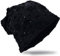 Miobo Slouch Beanie Mütze,Einheitgröße,Destroyed Vintage Look DestNieten-Schwarz