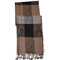 Pashmina Schals Tuch Pareo Schleier Dupatta Indisch Stola Paisley Gewebt S2 (Braun S 2.13)