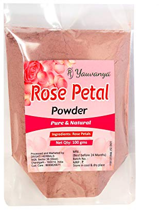 Yauvanya Pétale de rose en poudre - 100 gms
