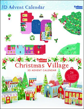 Caltime Traditionelle Folk Village – zu 24 Pop up Gebäude Adventskalender – 418716–335 x 473