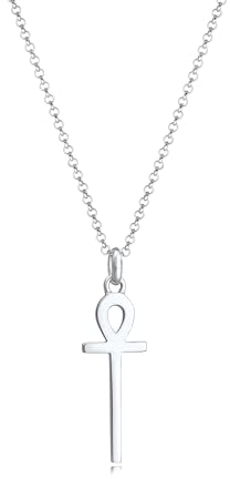 Elli Halskette Damen Ankh Anhänger Kreuz in 925 Sterling Silber