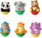 Vtech 80-439004 ZoomiZooz - 6er Set Wilde Tiere, Babytiere, Mehrfarbig