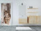 FCFLXJ 3D Türtapete selbstklebend TürPoster Fototapete grauer Wolf 90x200cm Türfolie Poster Tapete-Türaufkleber-Ausgang Dekoration, Tür-Wand-Papier-Wandbild, PVC-wasserdichte Tür-Wand