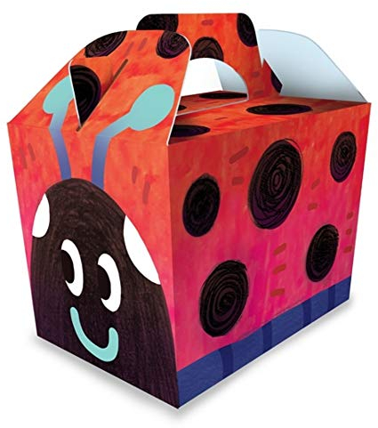 Diamante Crafts 10 x Ladybird Party Lunch Boxes